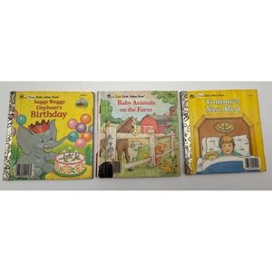 Vintage First Little Golden Books Saggy Baggy Elephant Baby Animals on the Farm
